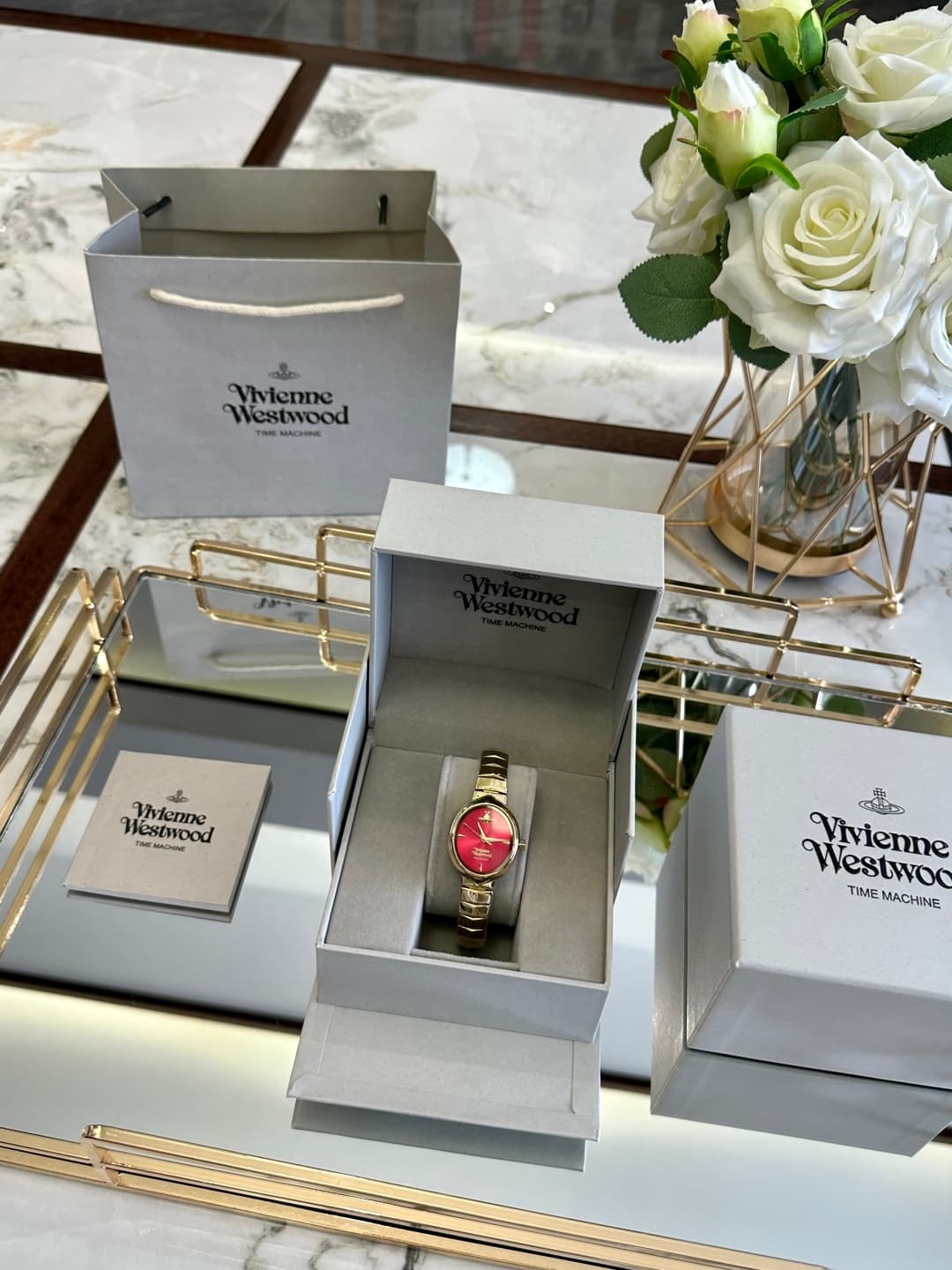 Luxury Brand Red Watch