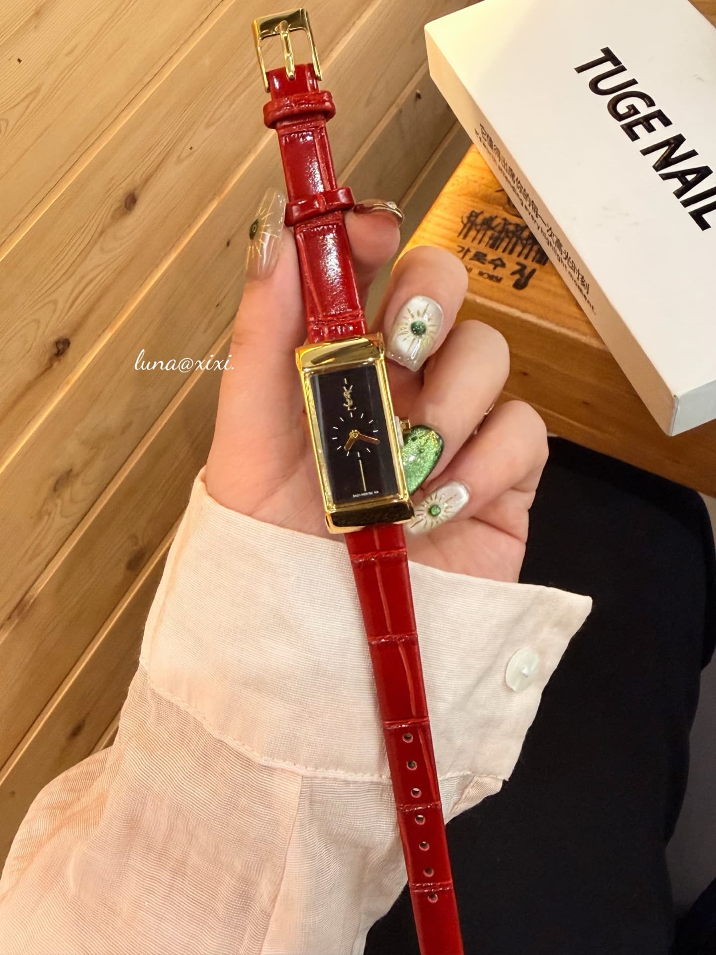 Saint Laurent Red Belt