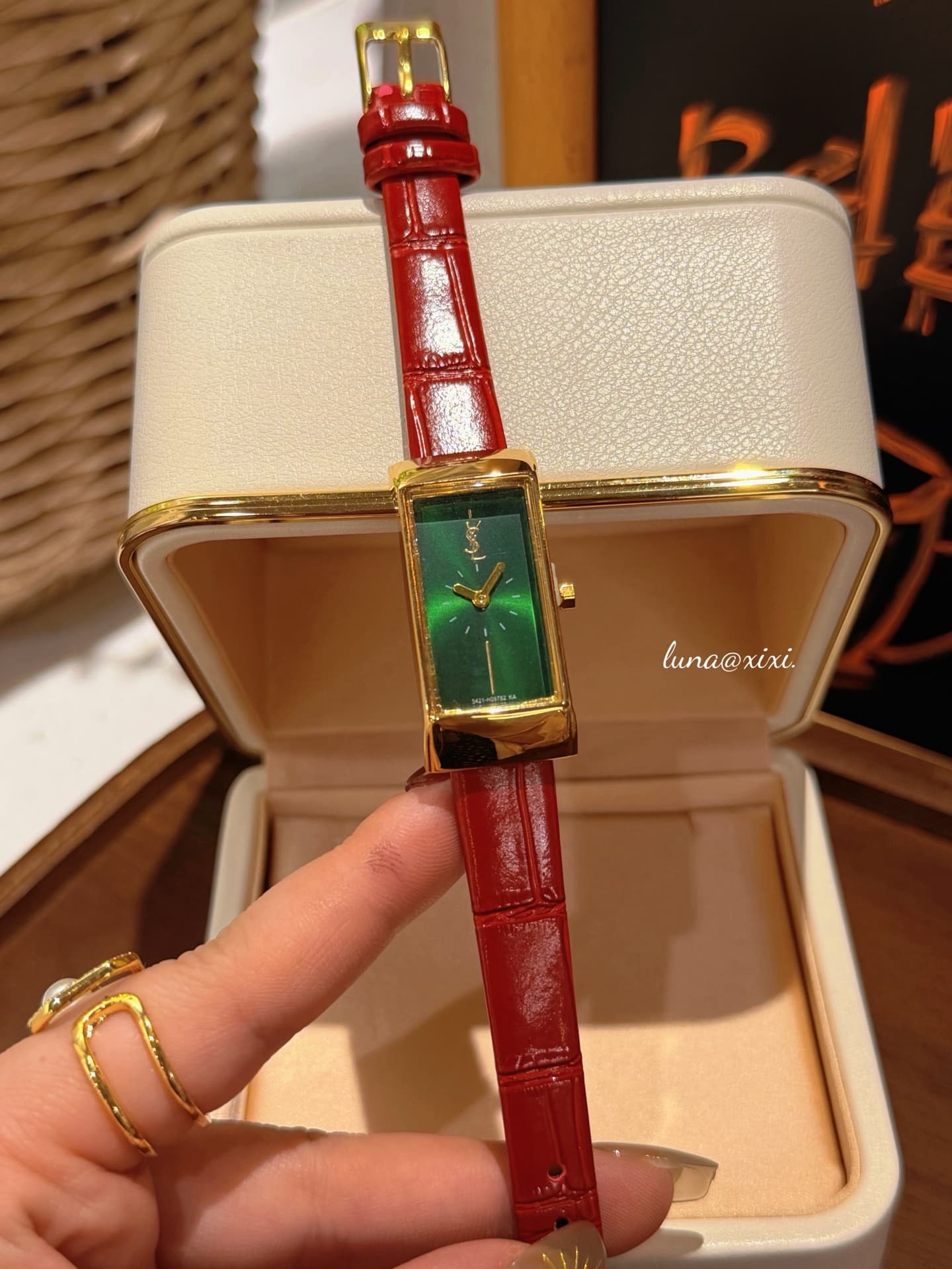 Saint Laurent Red Belt