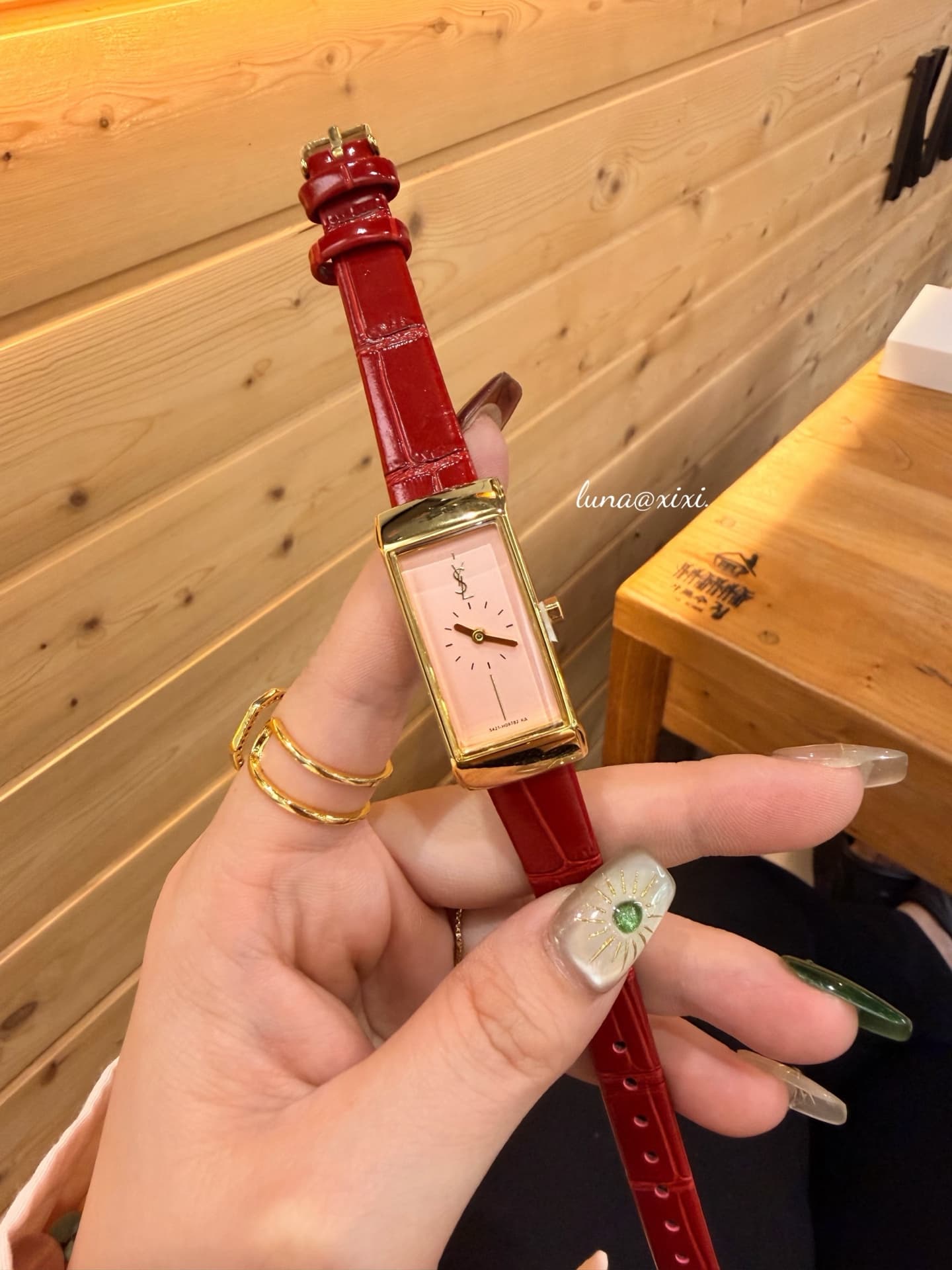 Saint Laurent Red Belt