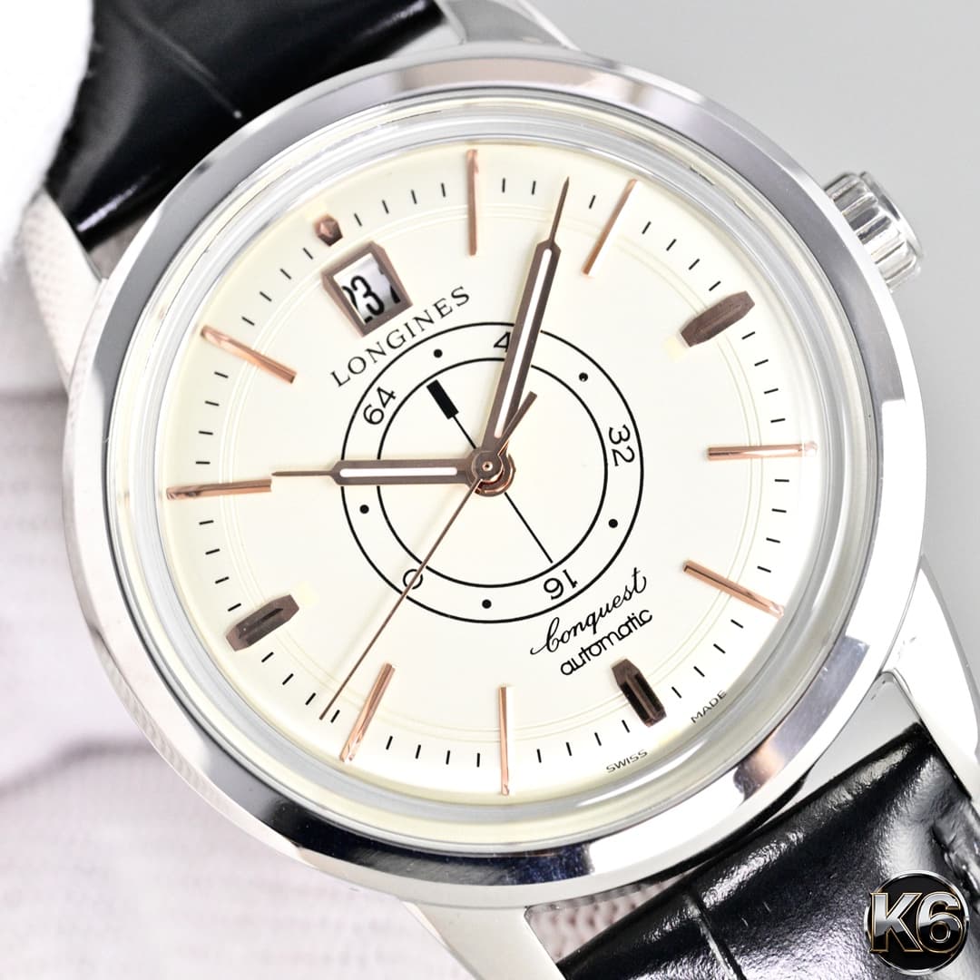 Longines White Watch