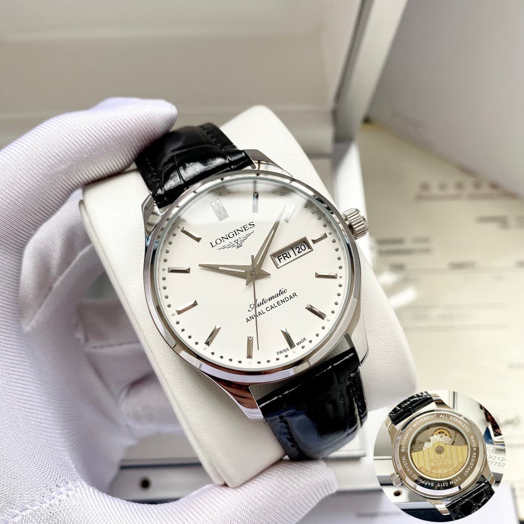 Longines White Watch