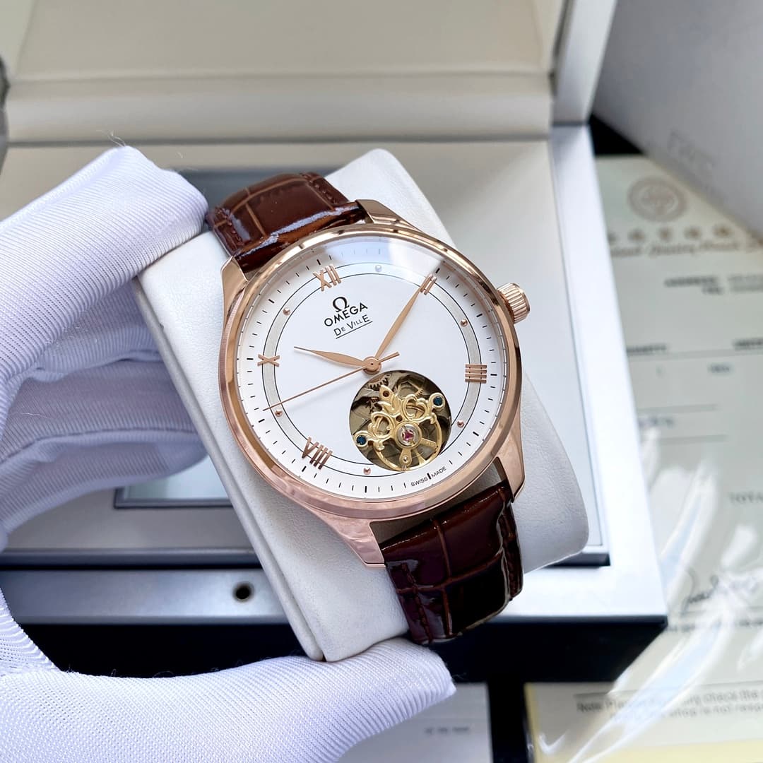 Omega White Watch
