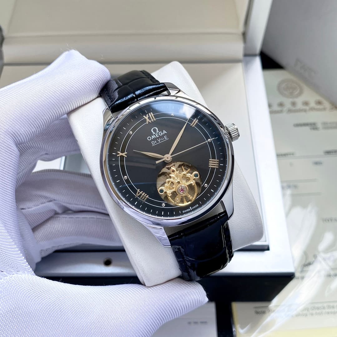 Omega White Watch