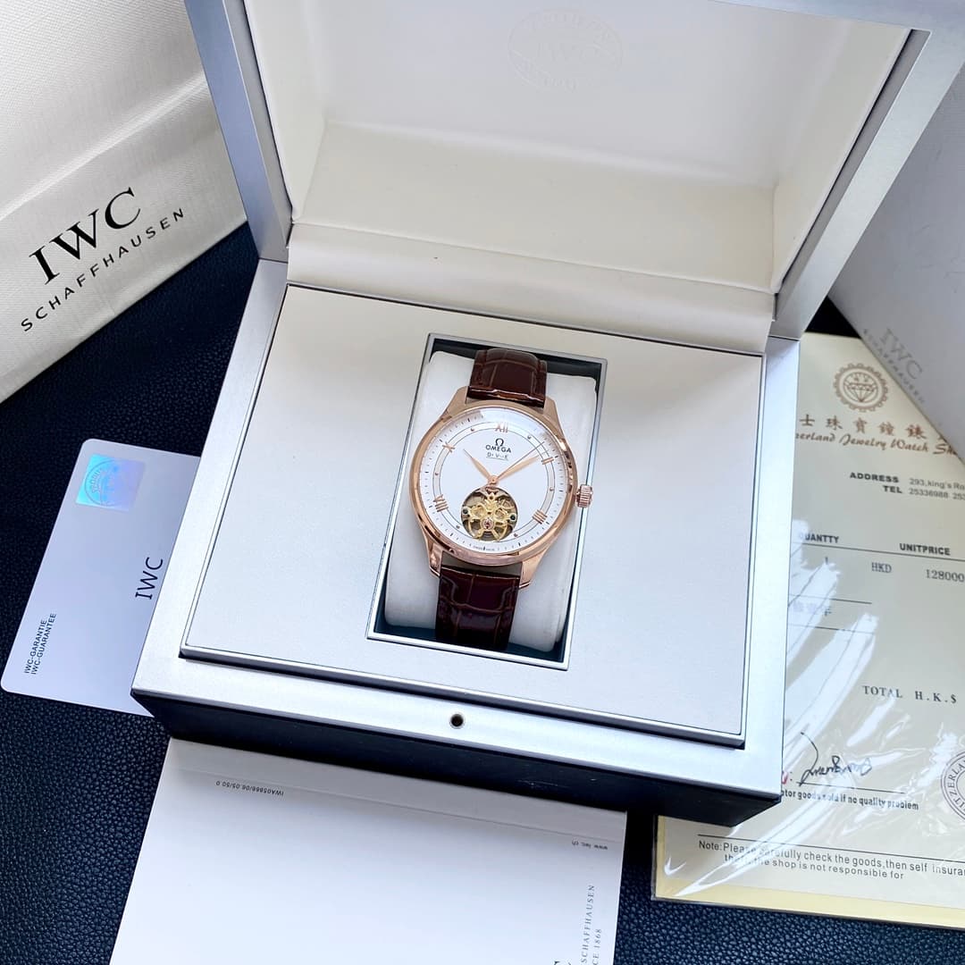 Omega White Watch