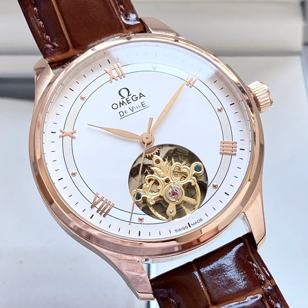 Omega White Watch