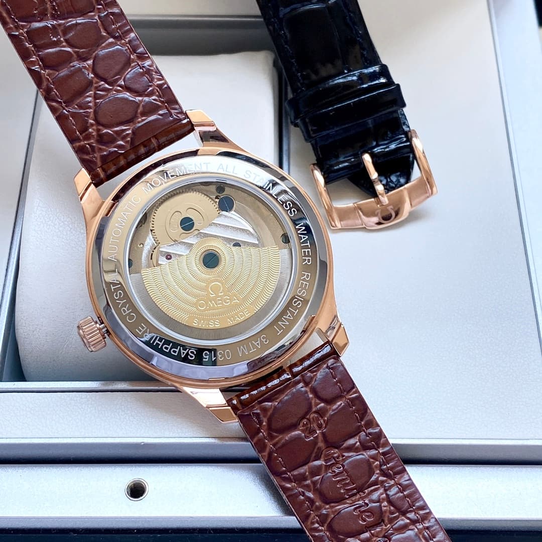 Omega White Watch