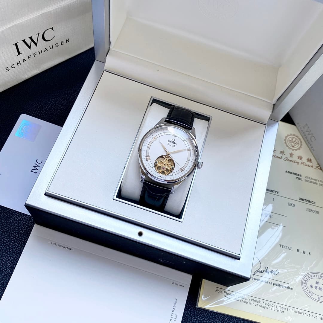 Omega White Watch