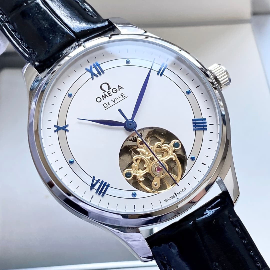 Omega White Watch