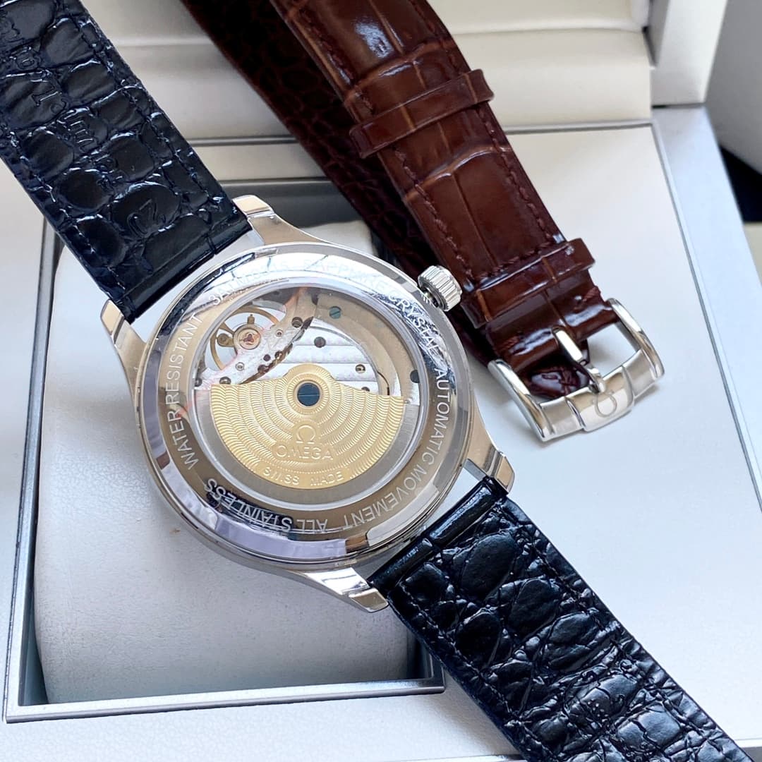 Omega White Watch
