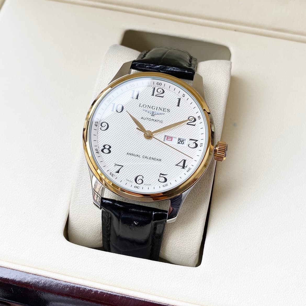 Longines White Watch