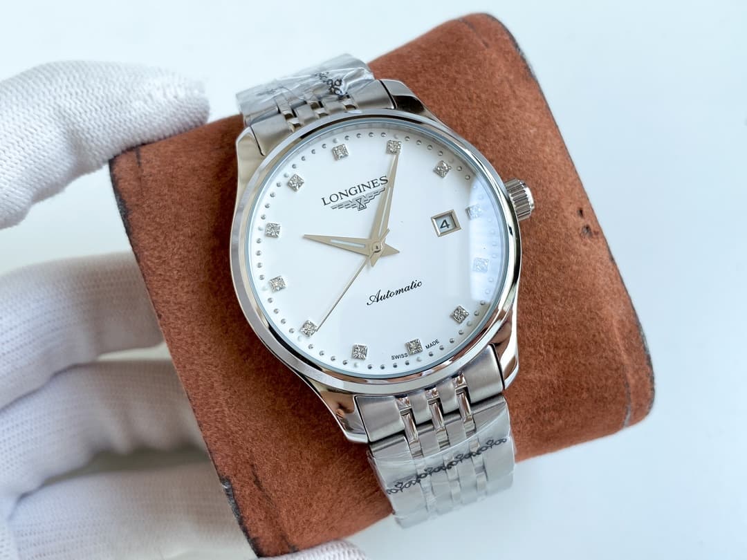 Longines White Watch