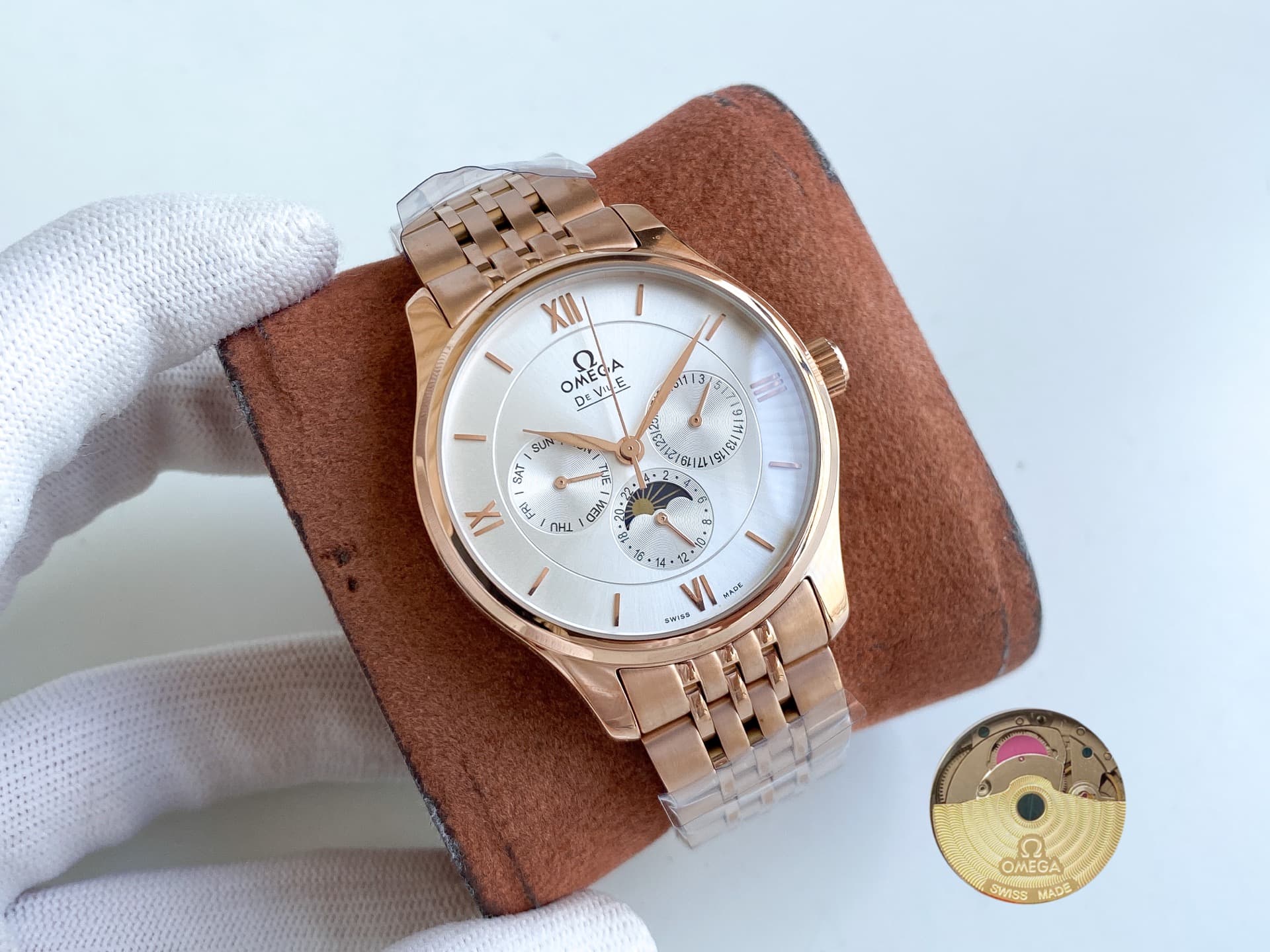 Omega White Watch