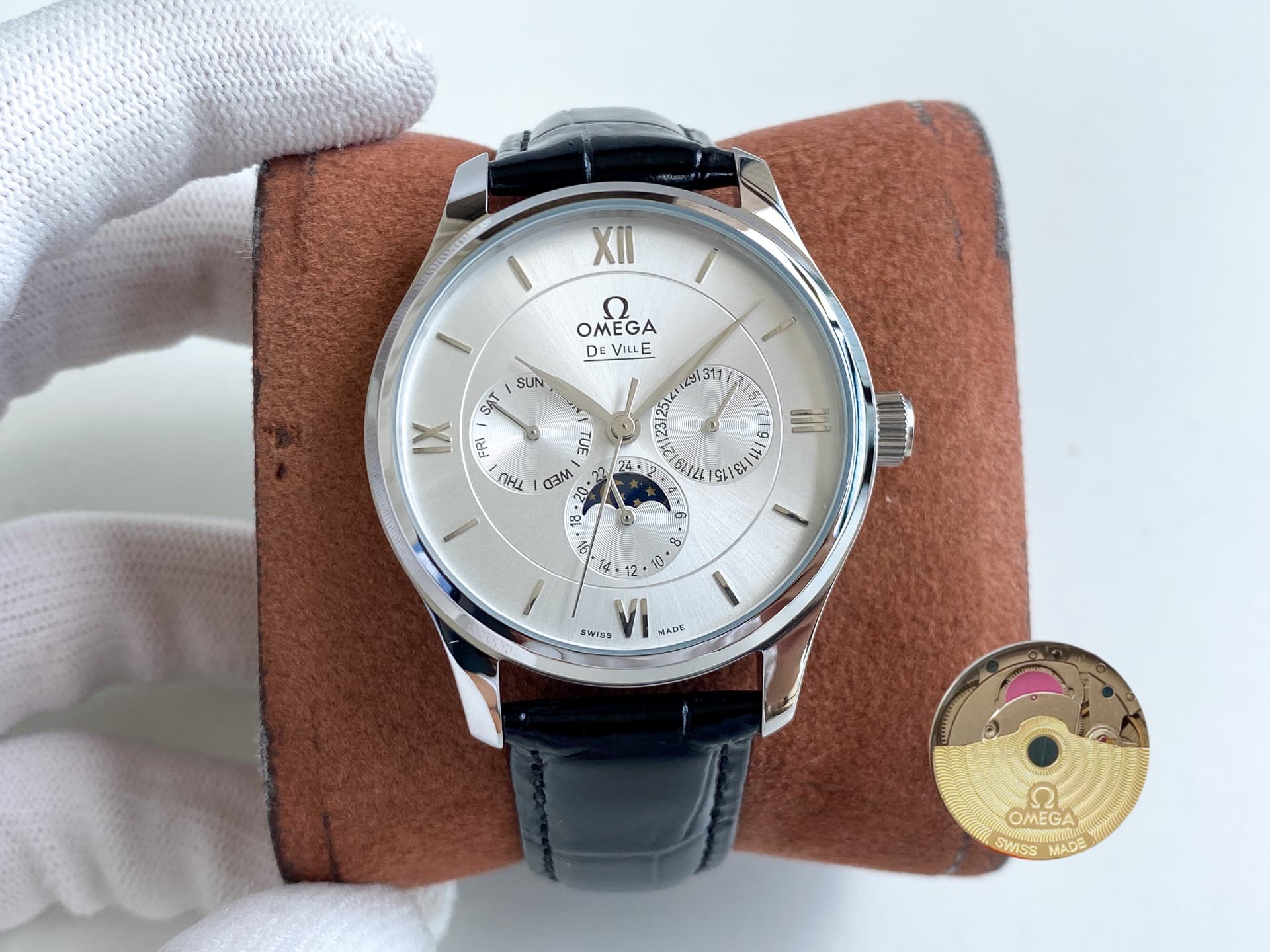 Omega White Watch