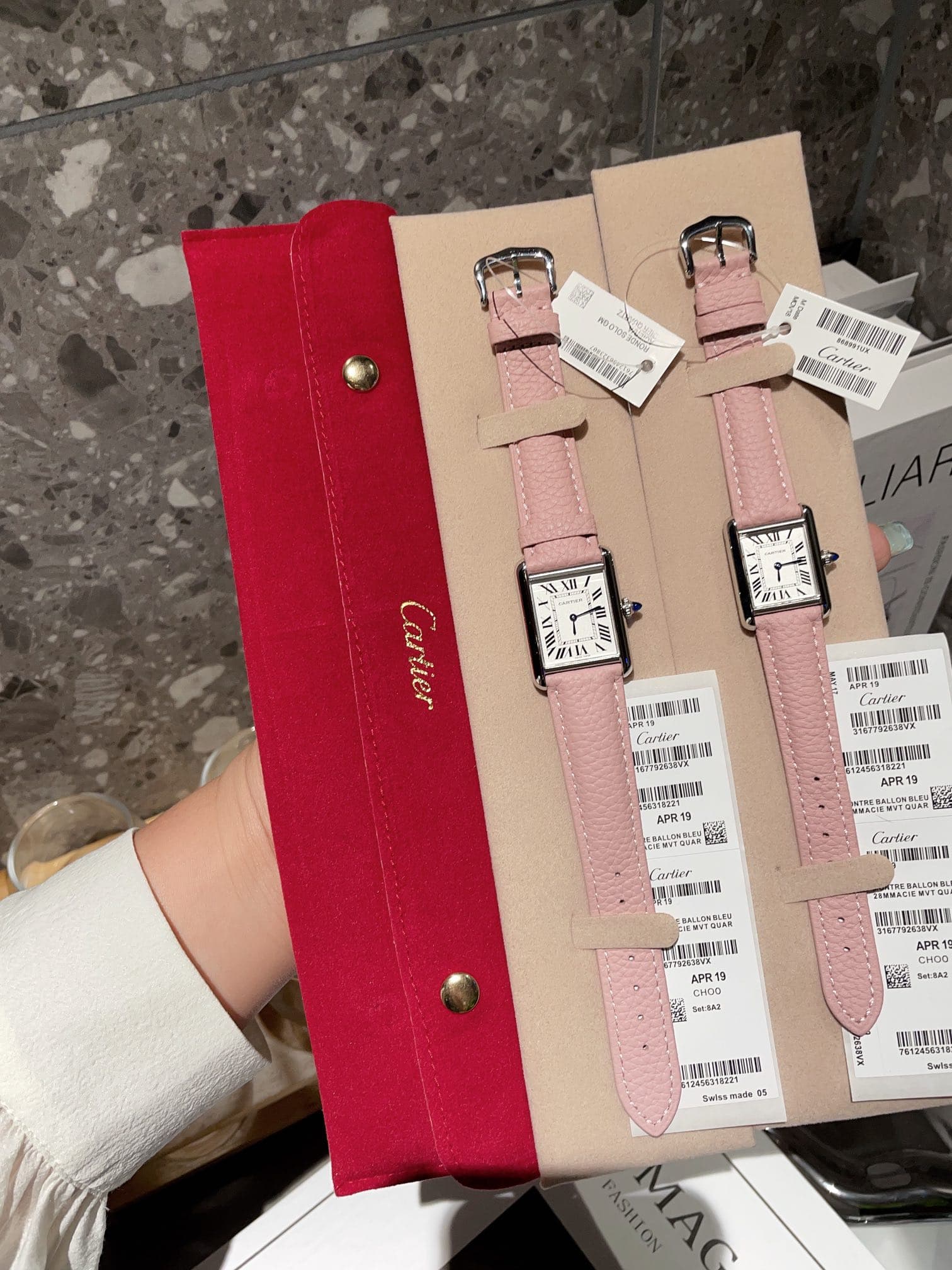 Cartier White Medium Belt