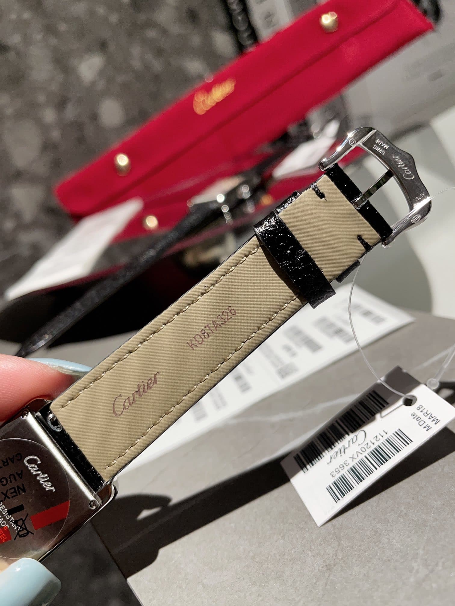 Cartier White Medium Belt