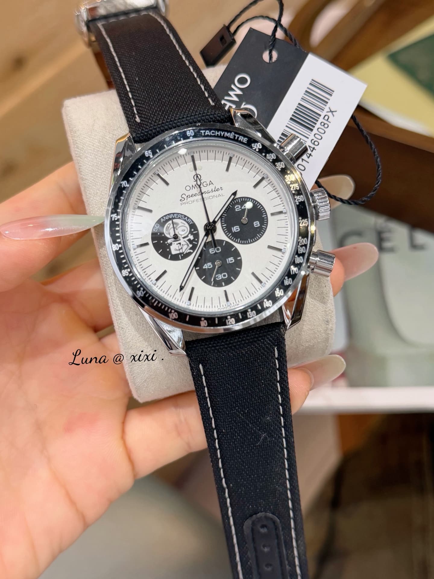 Omega White Watch