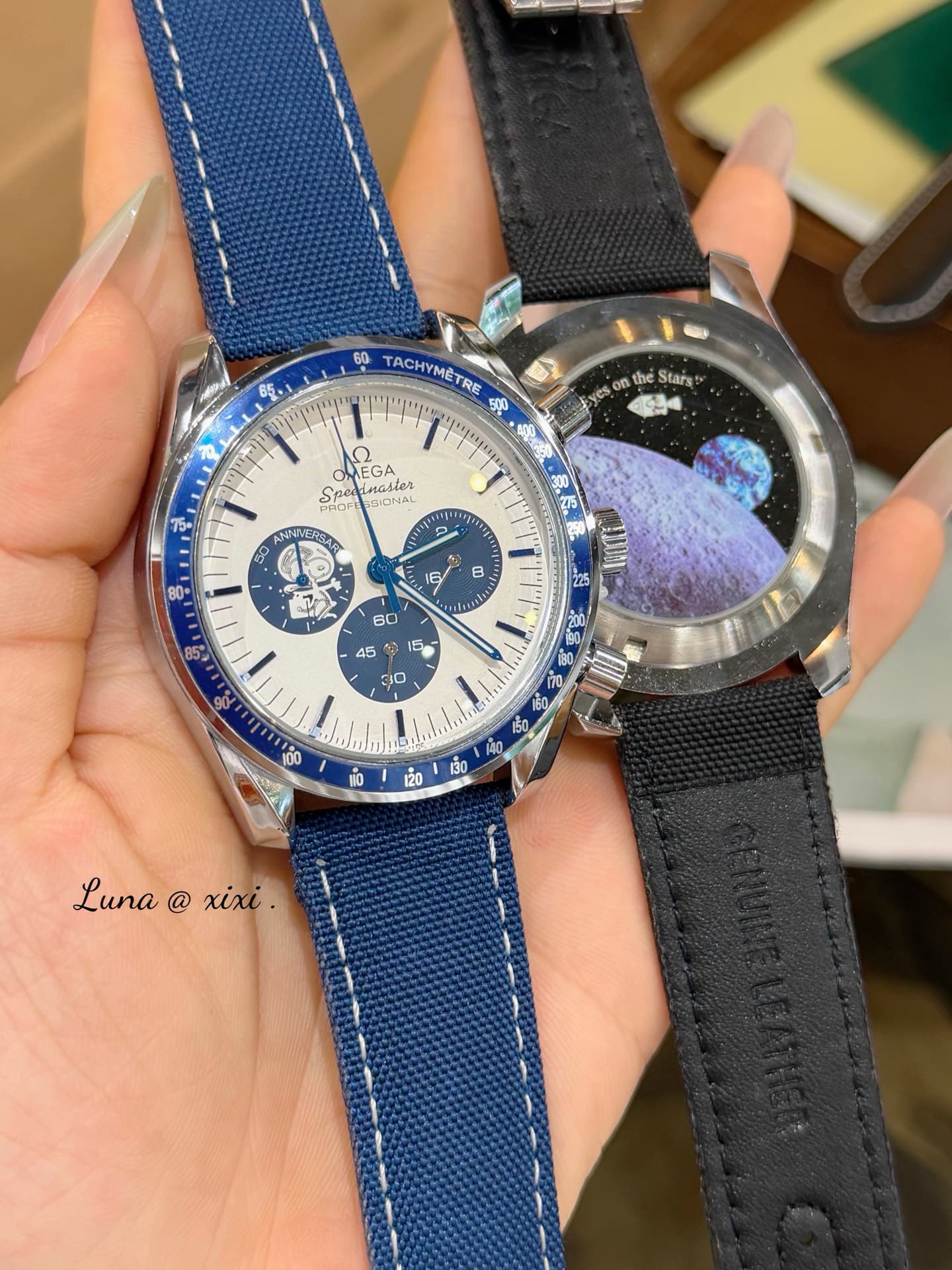 Omega White Watch
