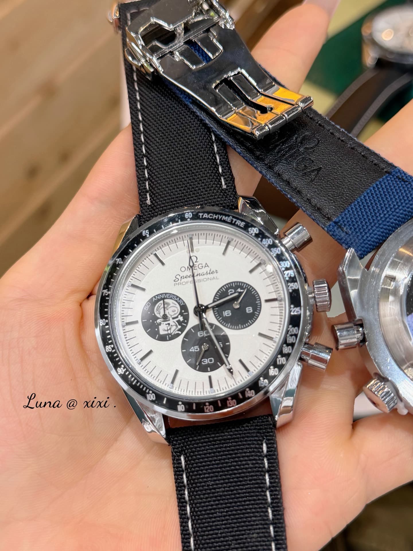Omega White Watch