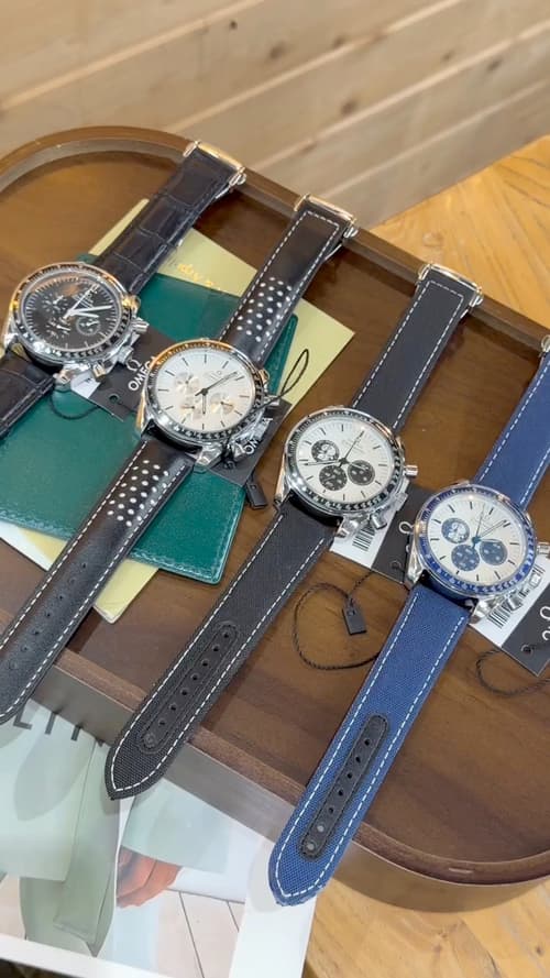 Omega White Watch