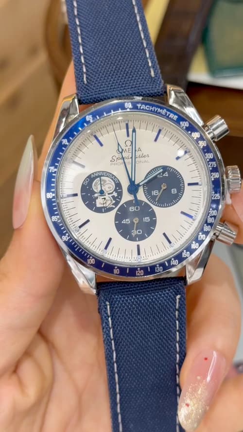 Omega White Watch
