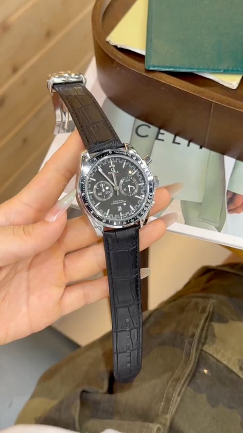 Omega White Watch