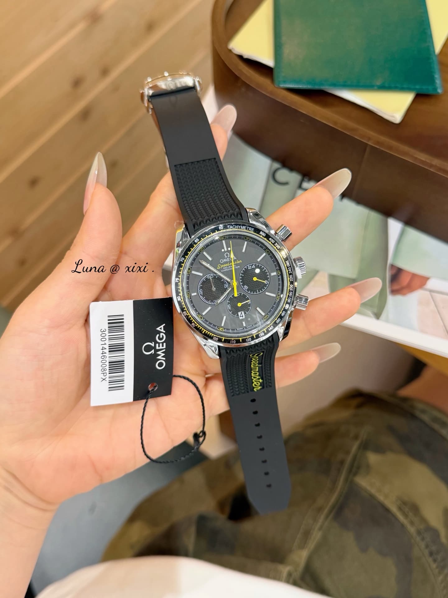 Omega White Watch