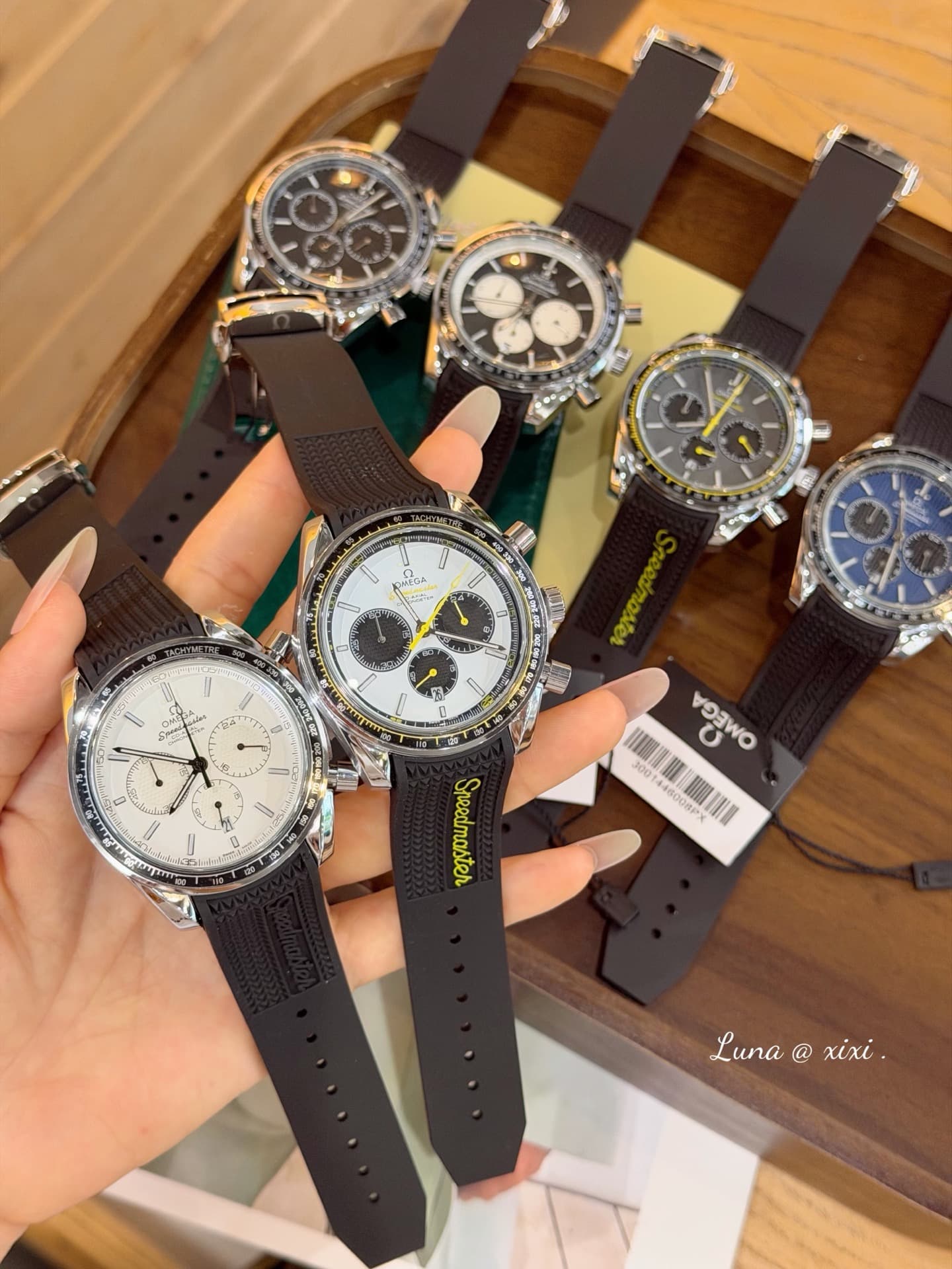 Omega White Watch