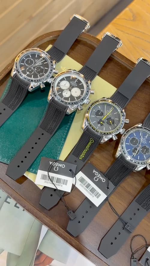 Omega White Watch