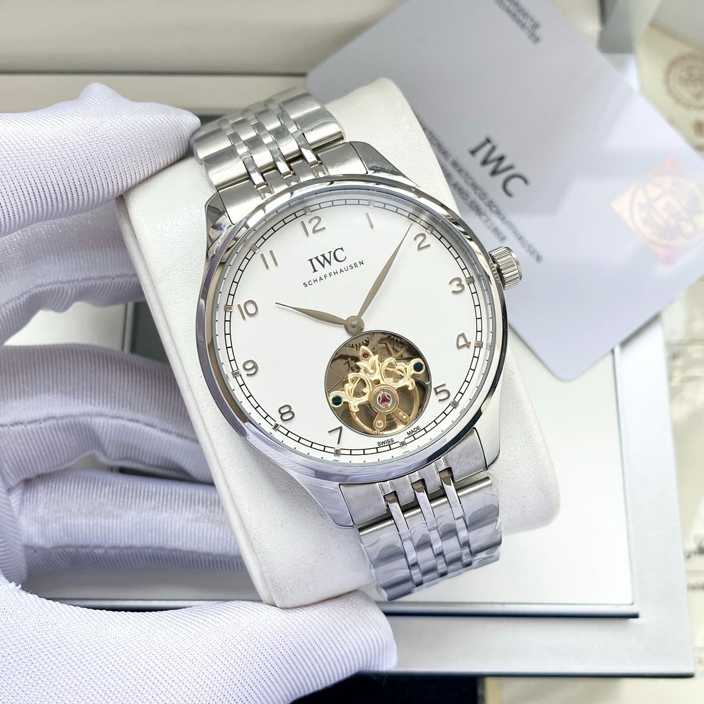 IWC White Watch
