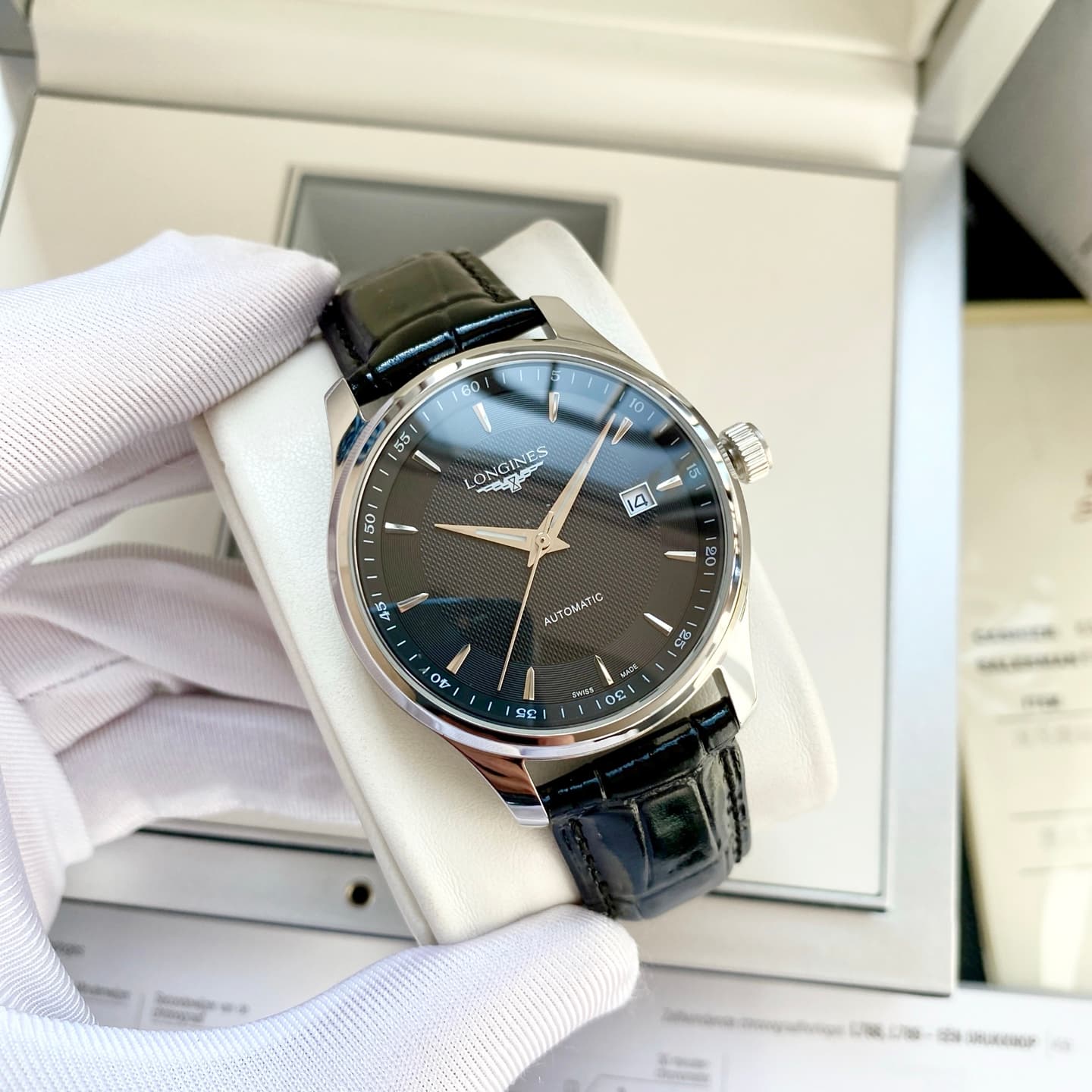 Longines White Watch