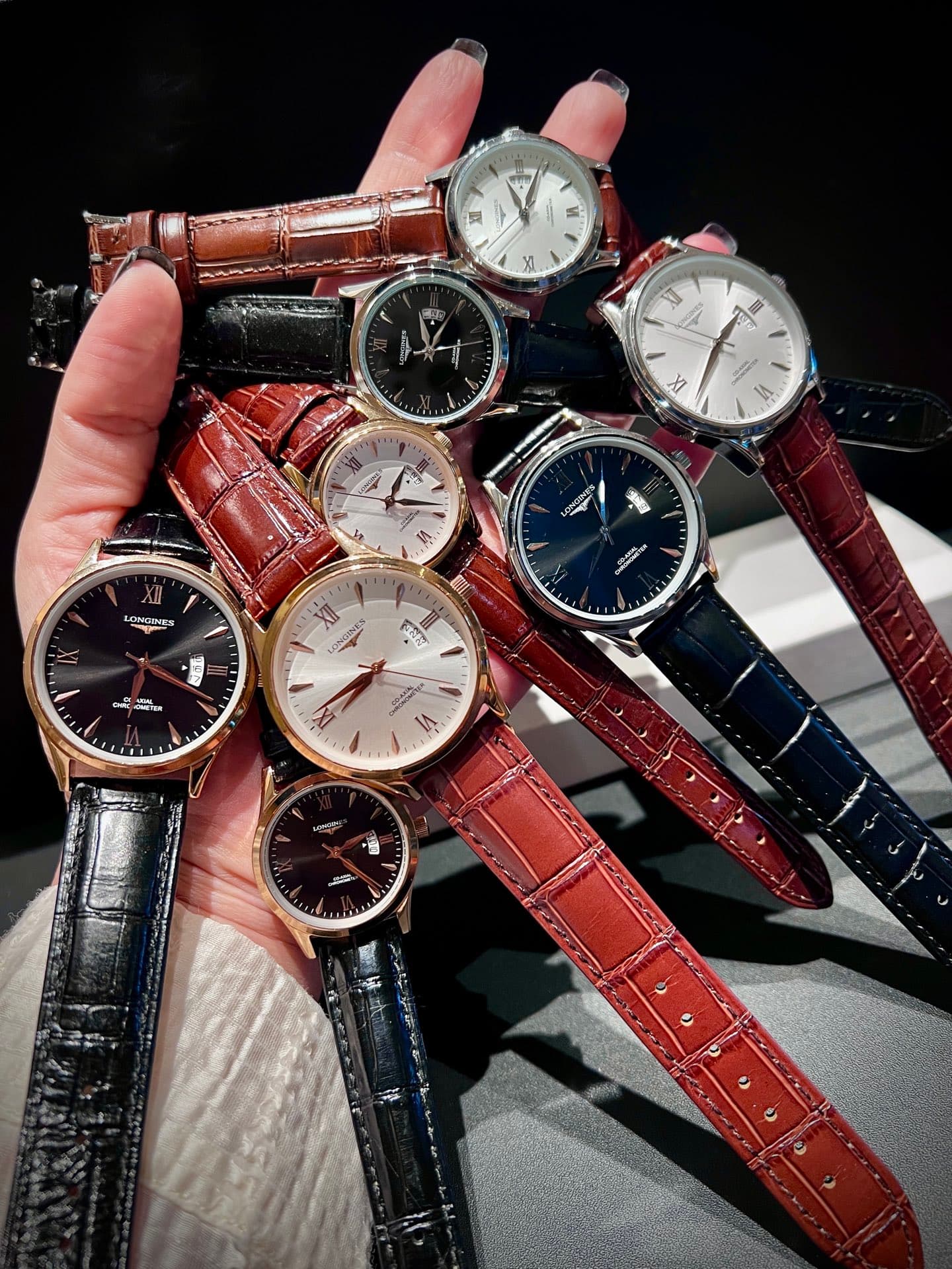 Longines White Watch