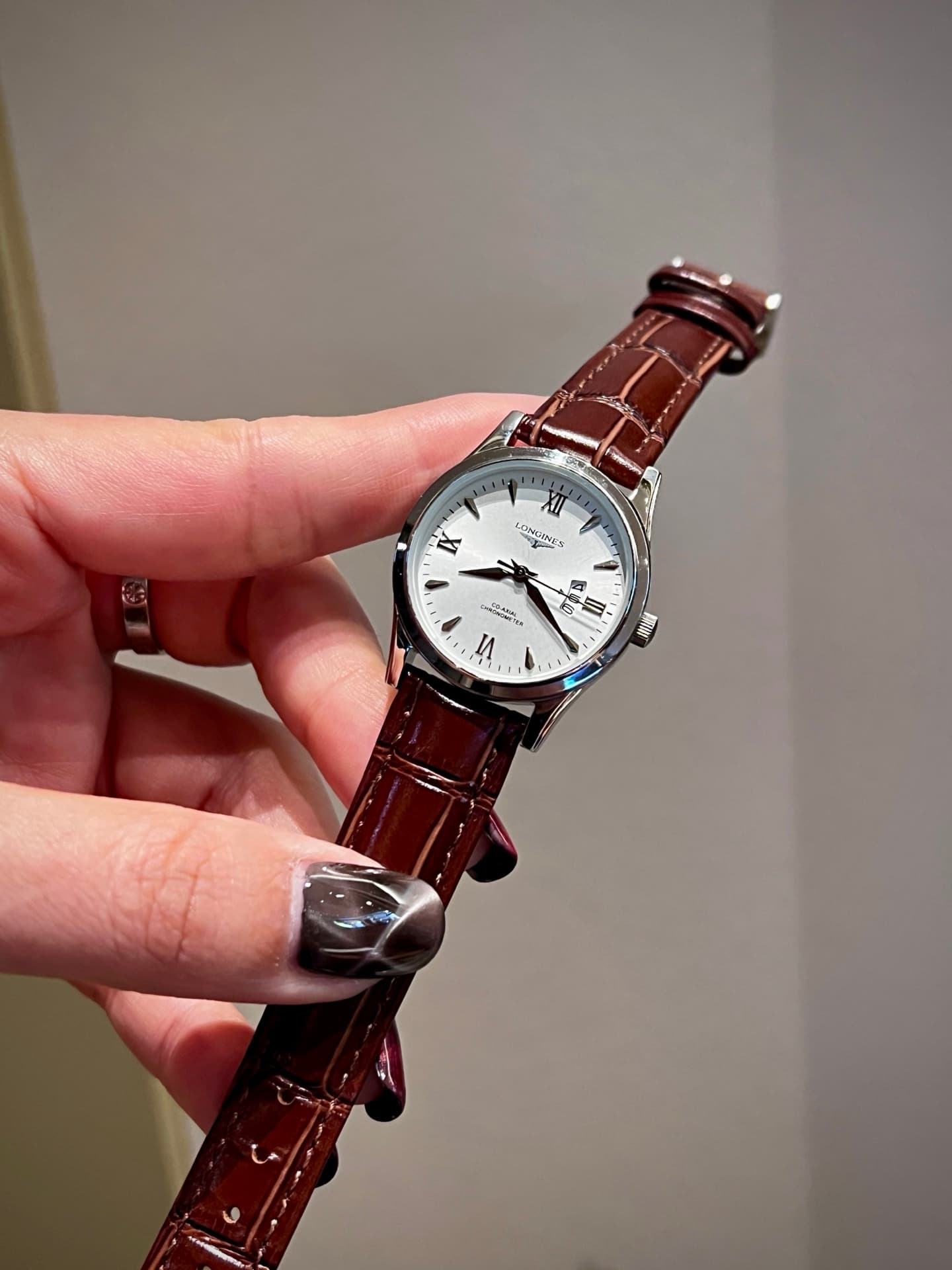 Longines White Watch