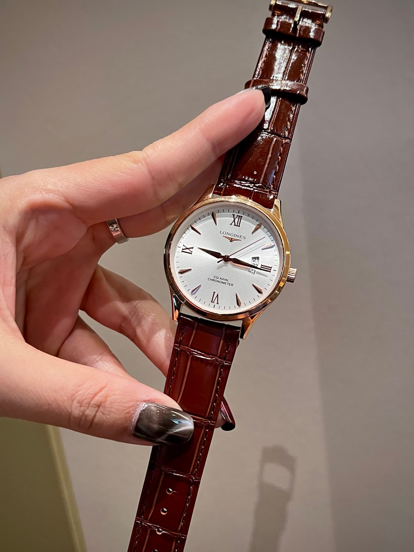 Longines White Watch
