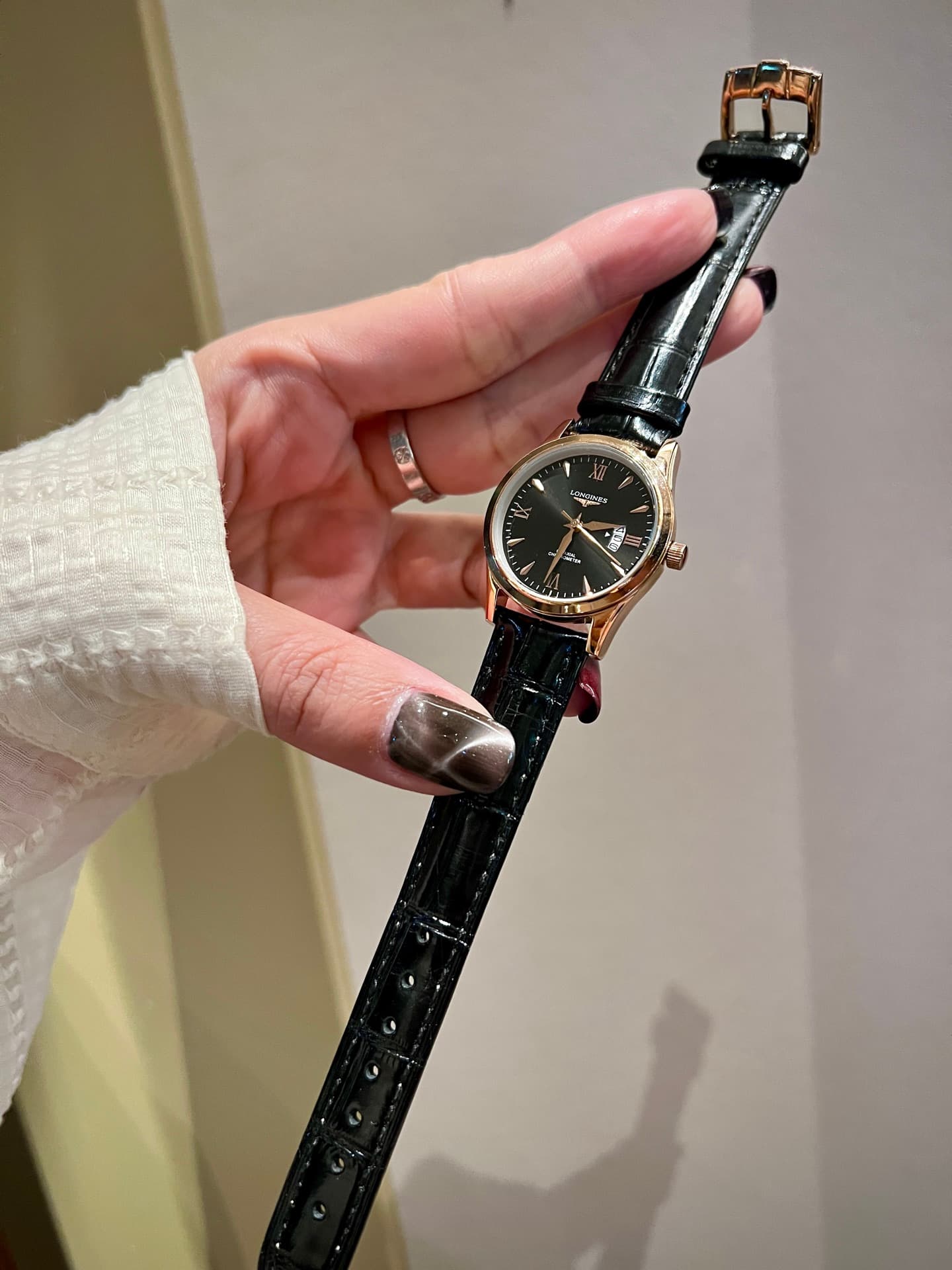 Longines White Watch