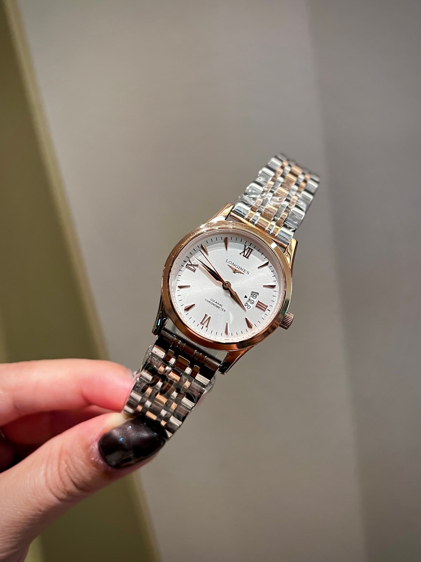 Longines White Watch