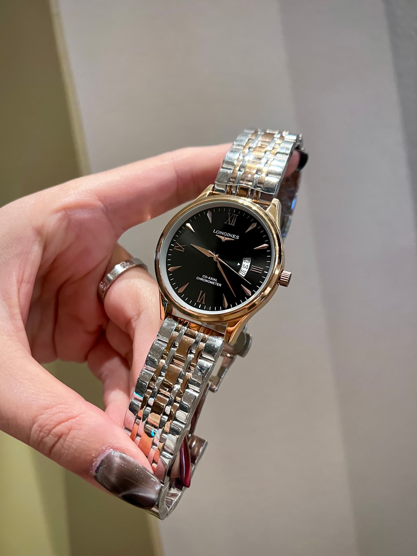 Longines White Watch