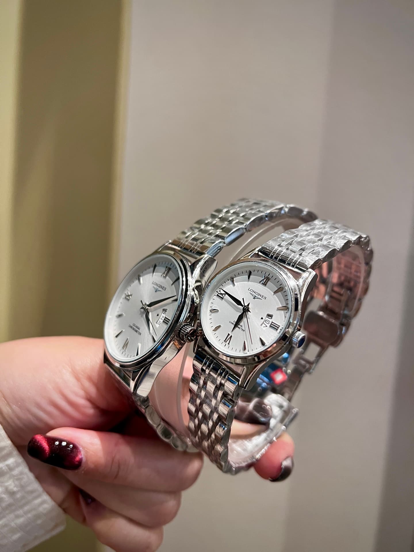 Longines White Watch