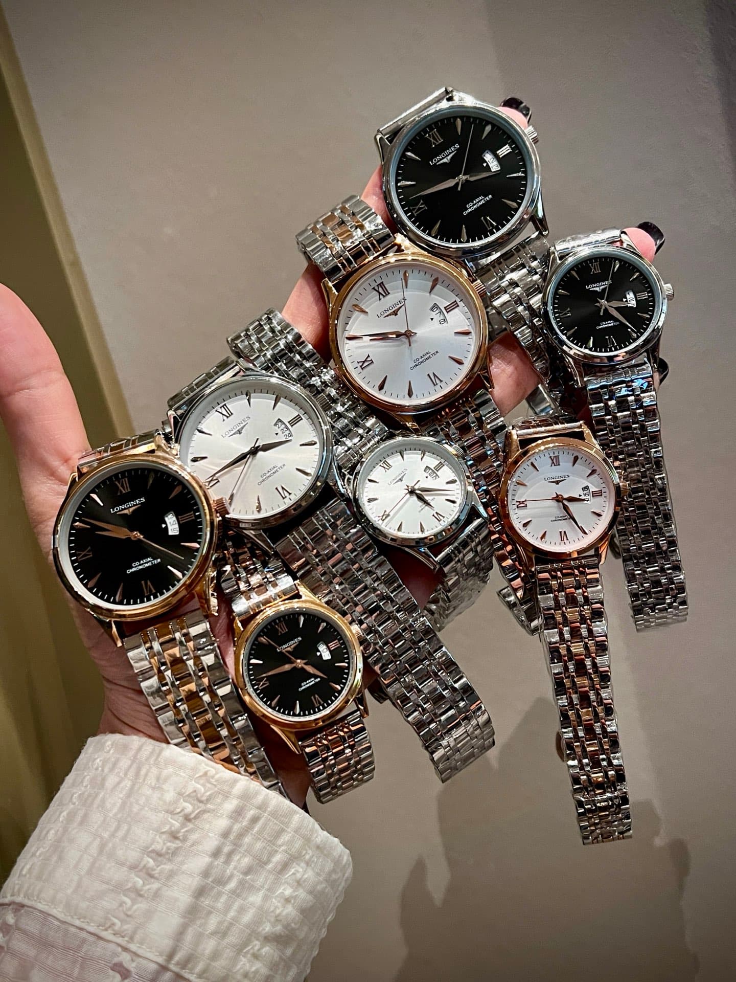 Longines White Watch