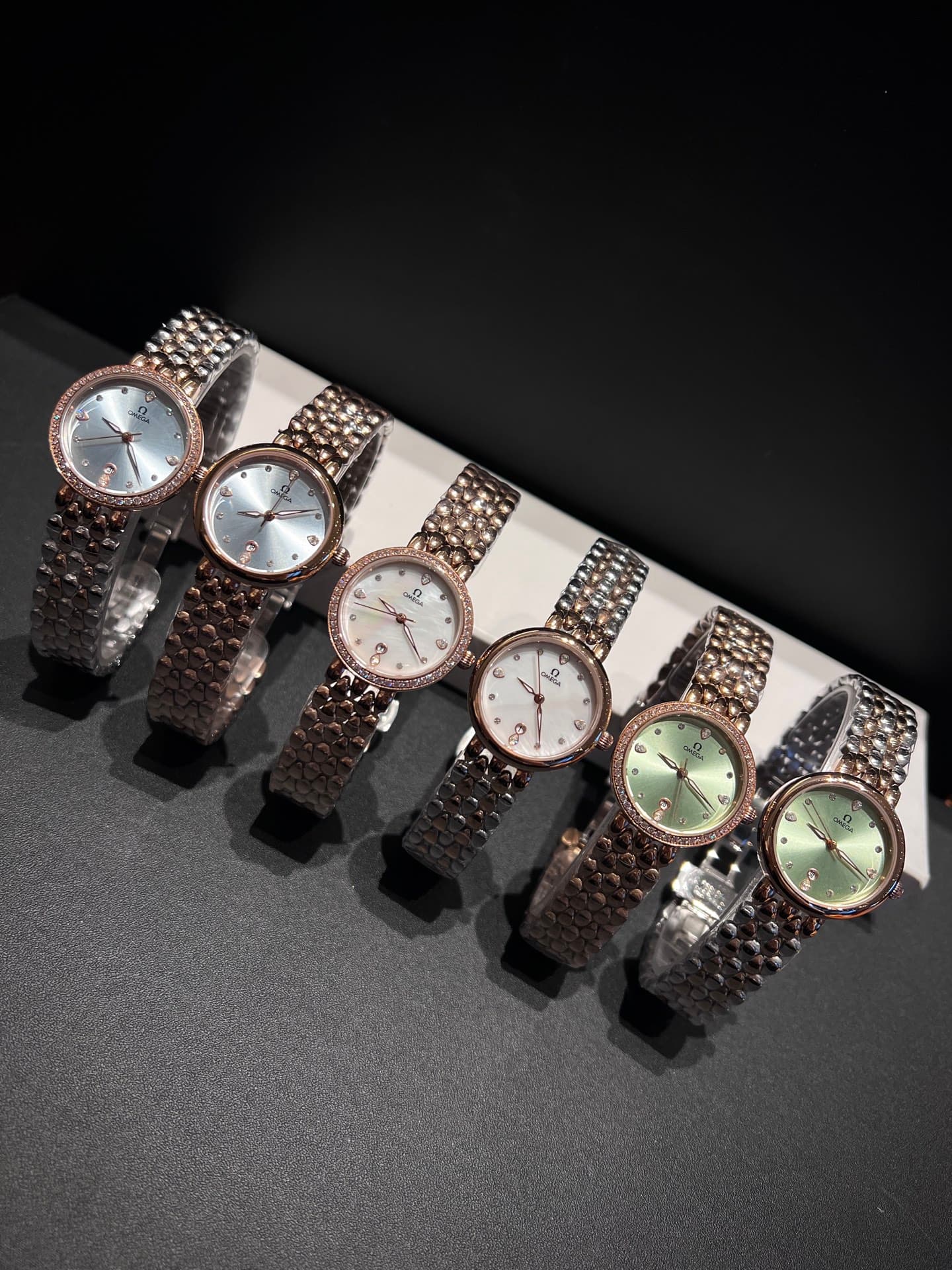 Omega White Watch