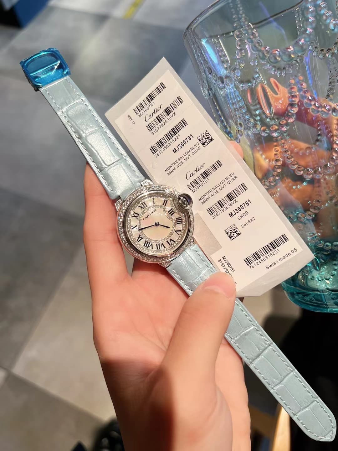 Luxury Brand Blue Watch