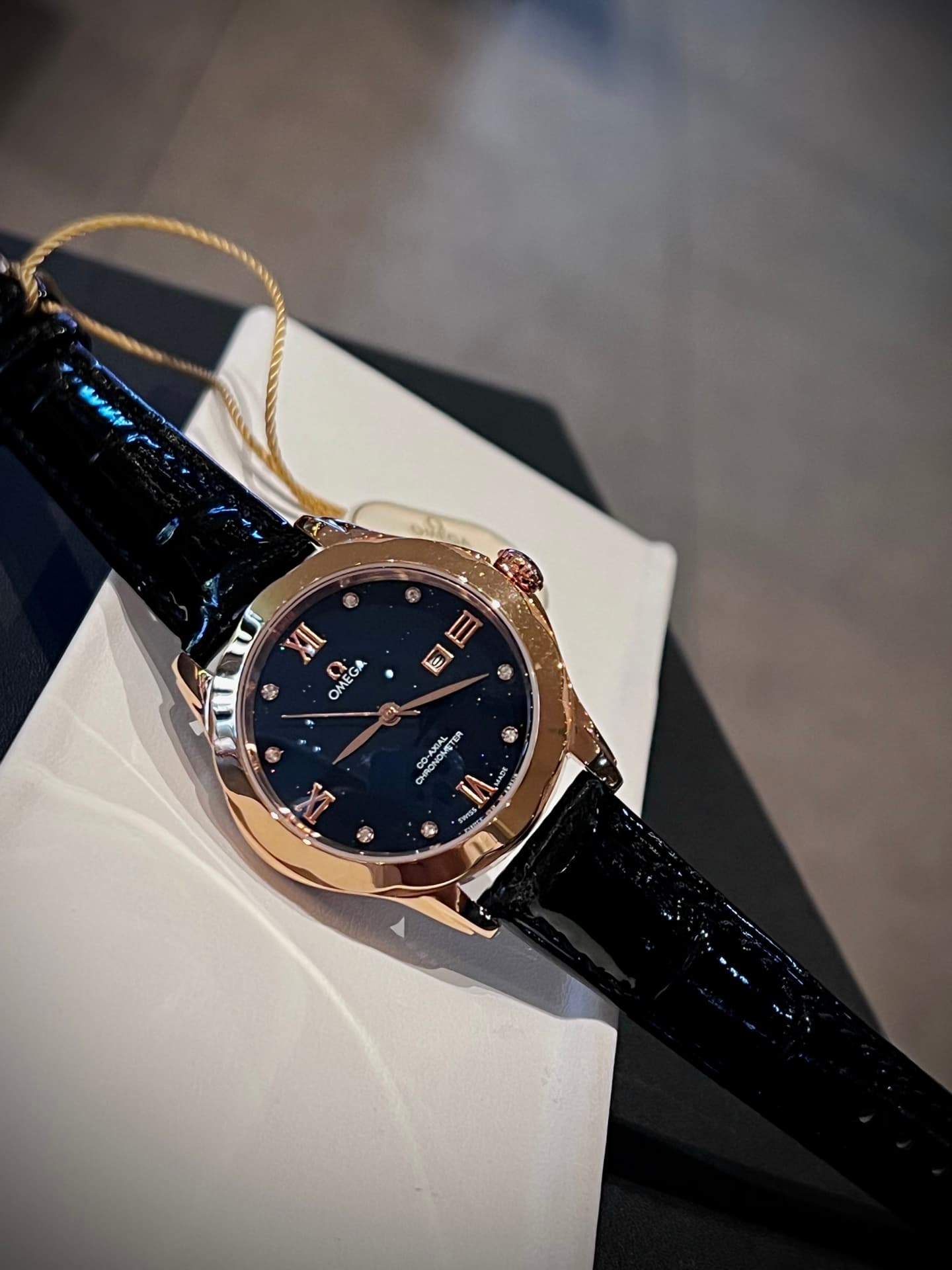 Omega White Watch