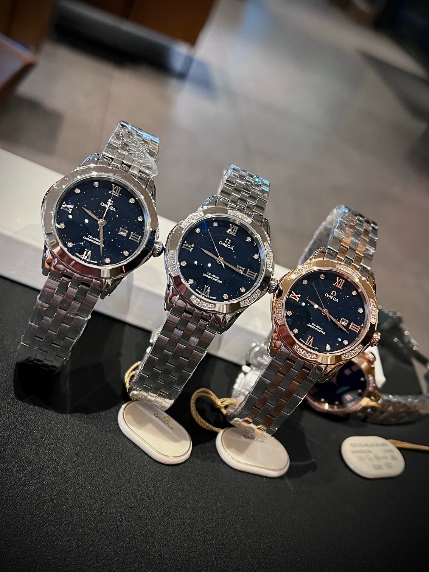 Omega White Watch
