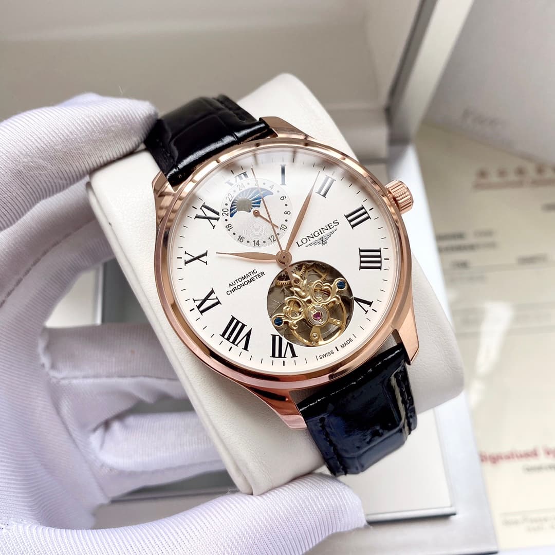 Longines White Watch