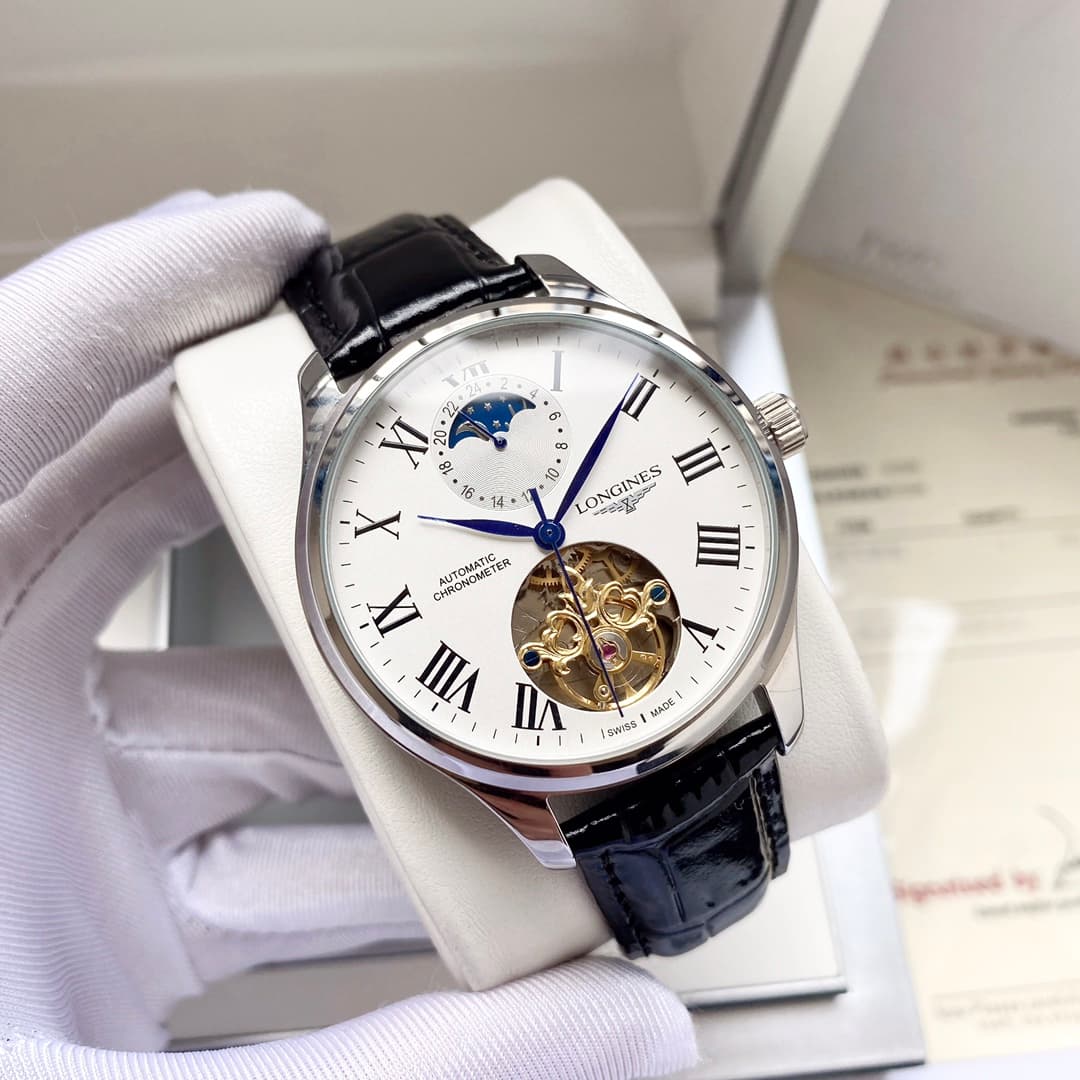 Longines White Watch