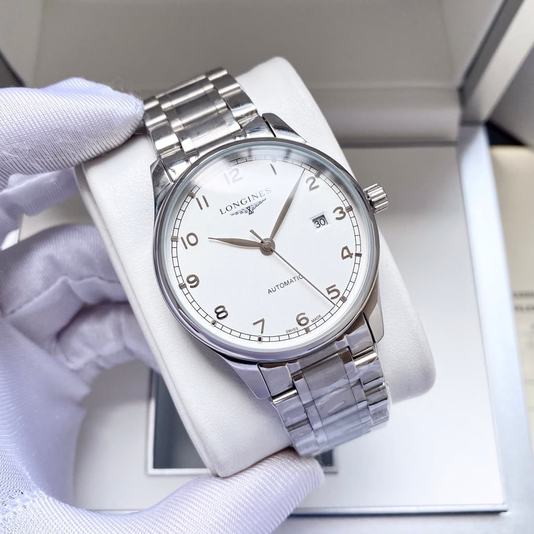 Longines White Watch