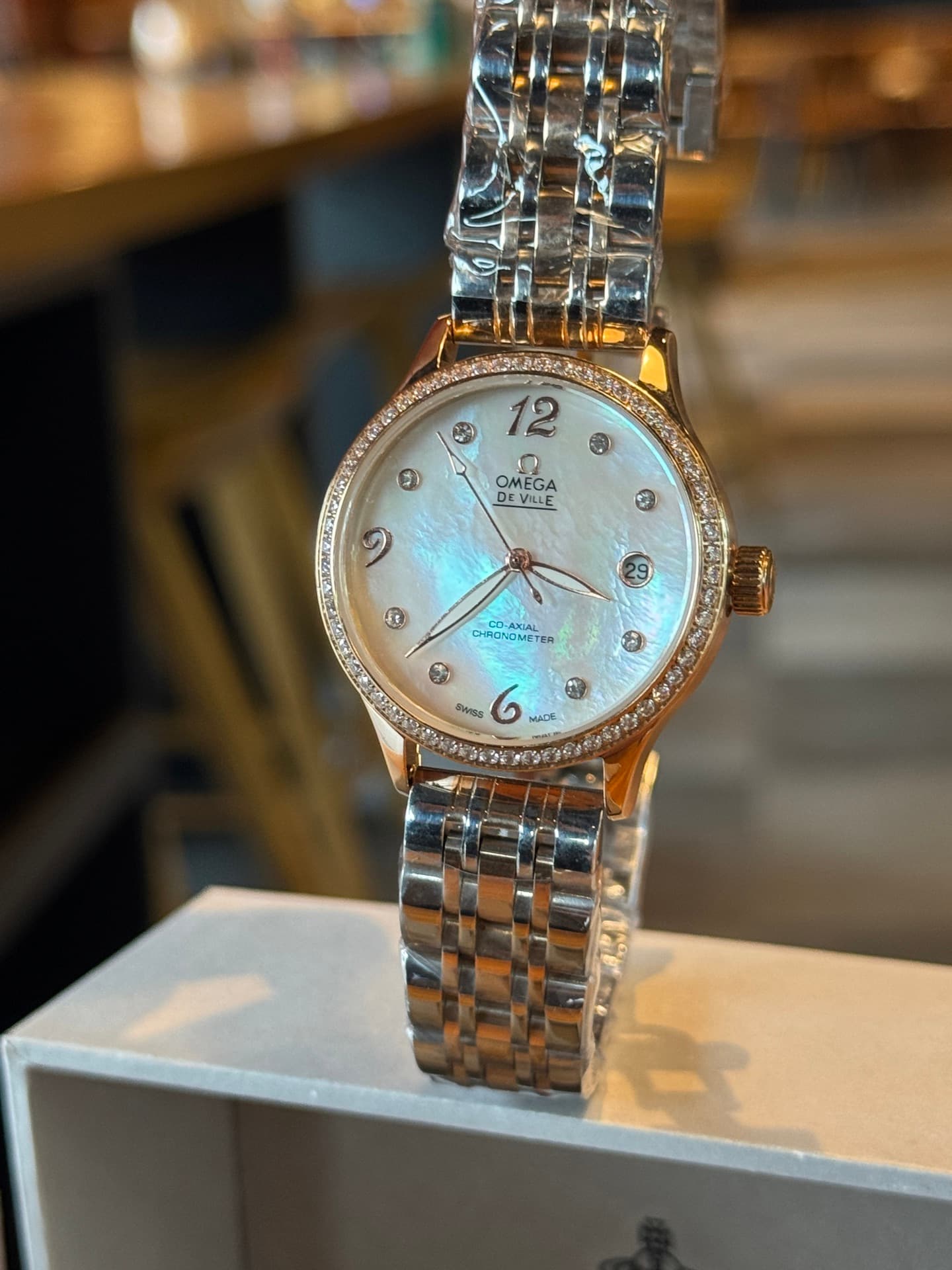 Omega Cream Watch