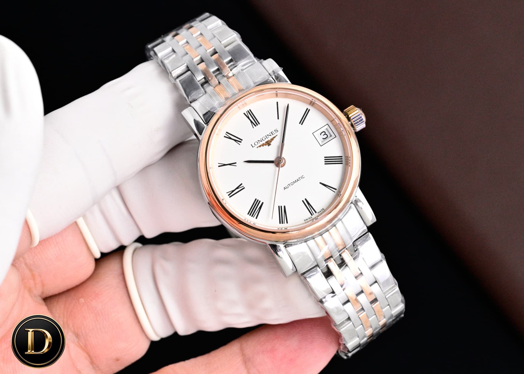 Longines White Watch