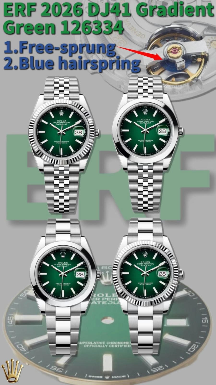 Rolex Blue Watch