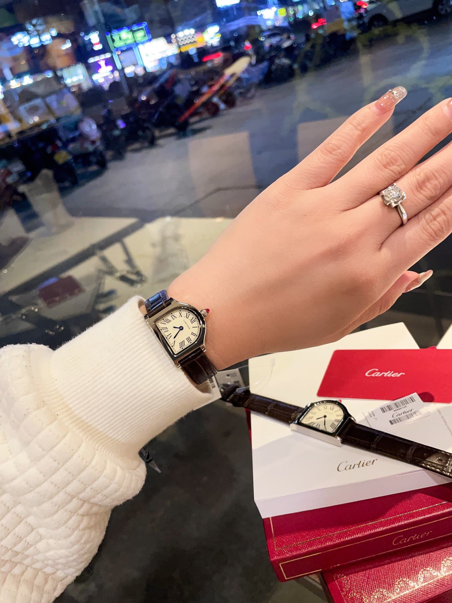 Cartier White Watch